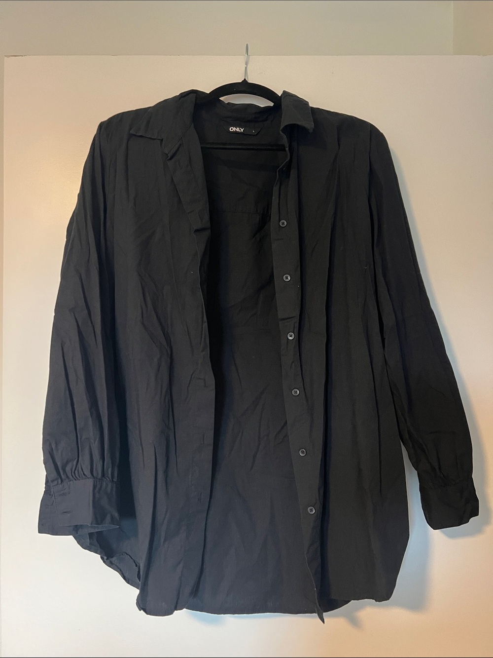 Black button down